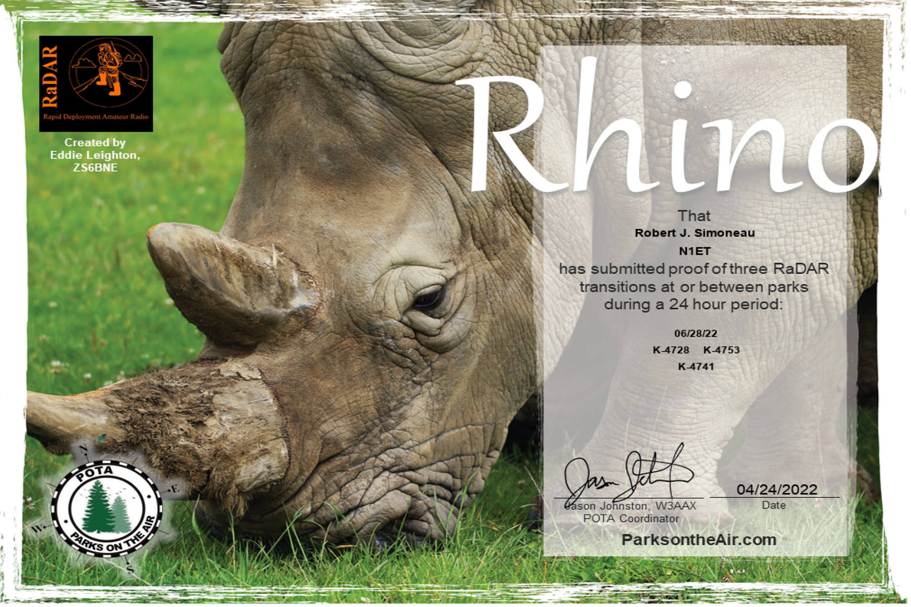 N1ET POTA RaDAR Rhino (2)
