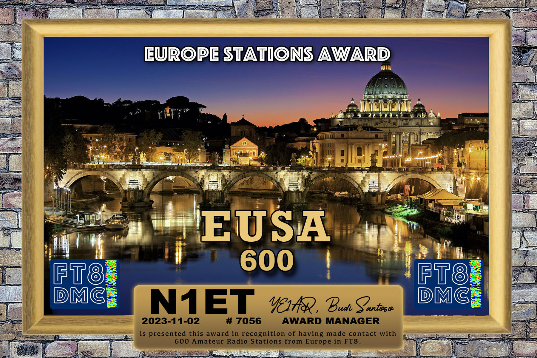 N1ET EUSA 600 FT8DMC