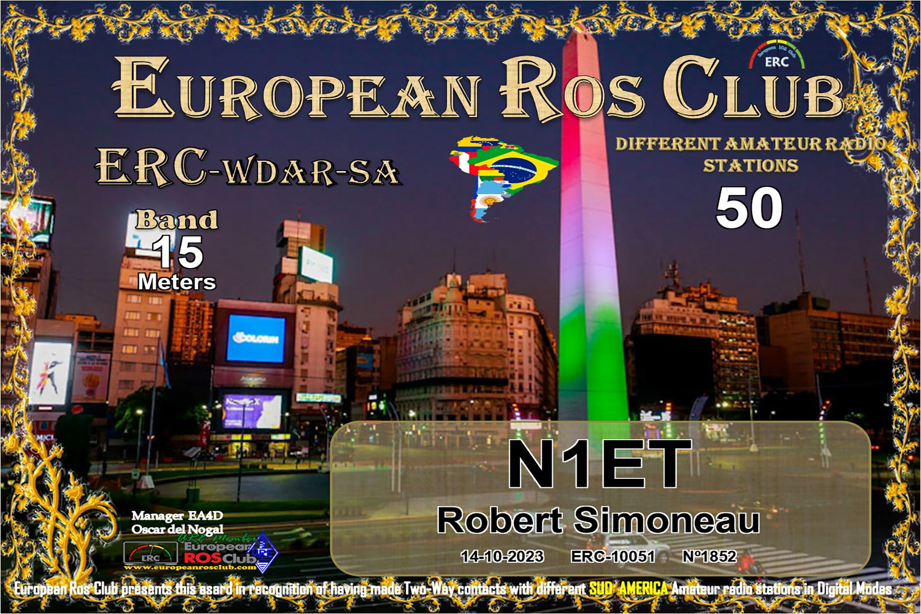 N1ET WDSA15 50 ERC