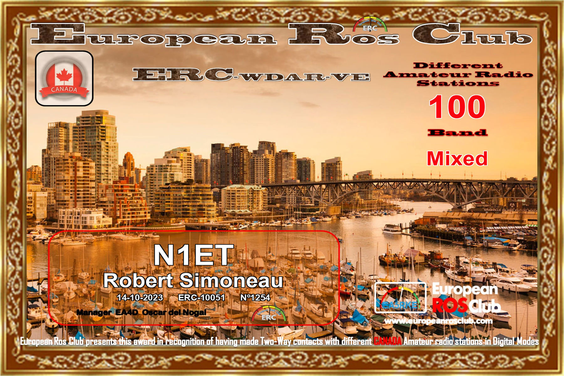 N1ET WDVE 100 ERC