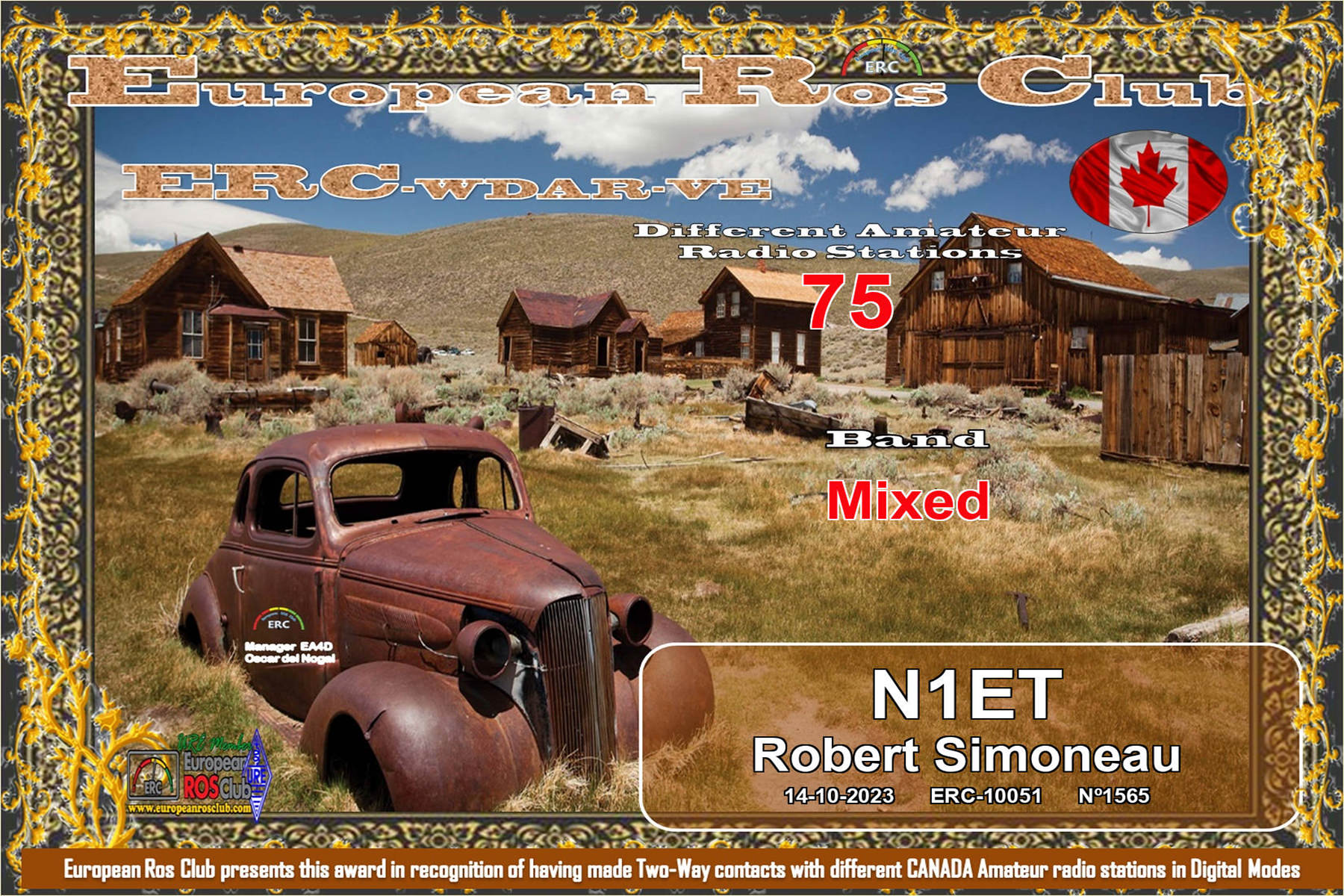 N1ET WDVE 75 ERC