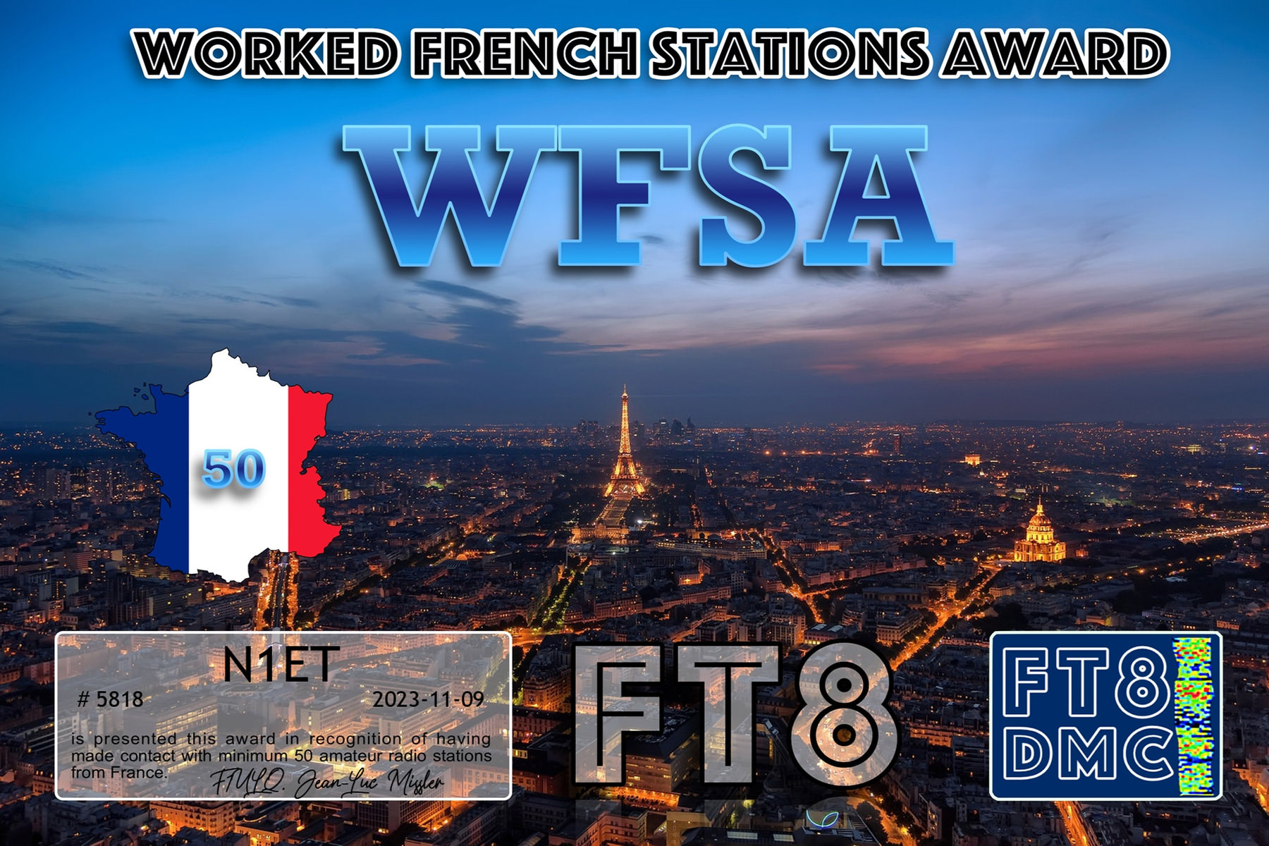 N1ET WFSA I FT8DMC