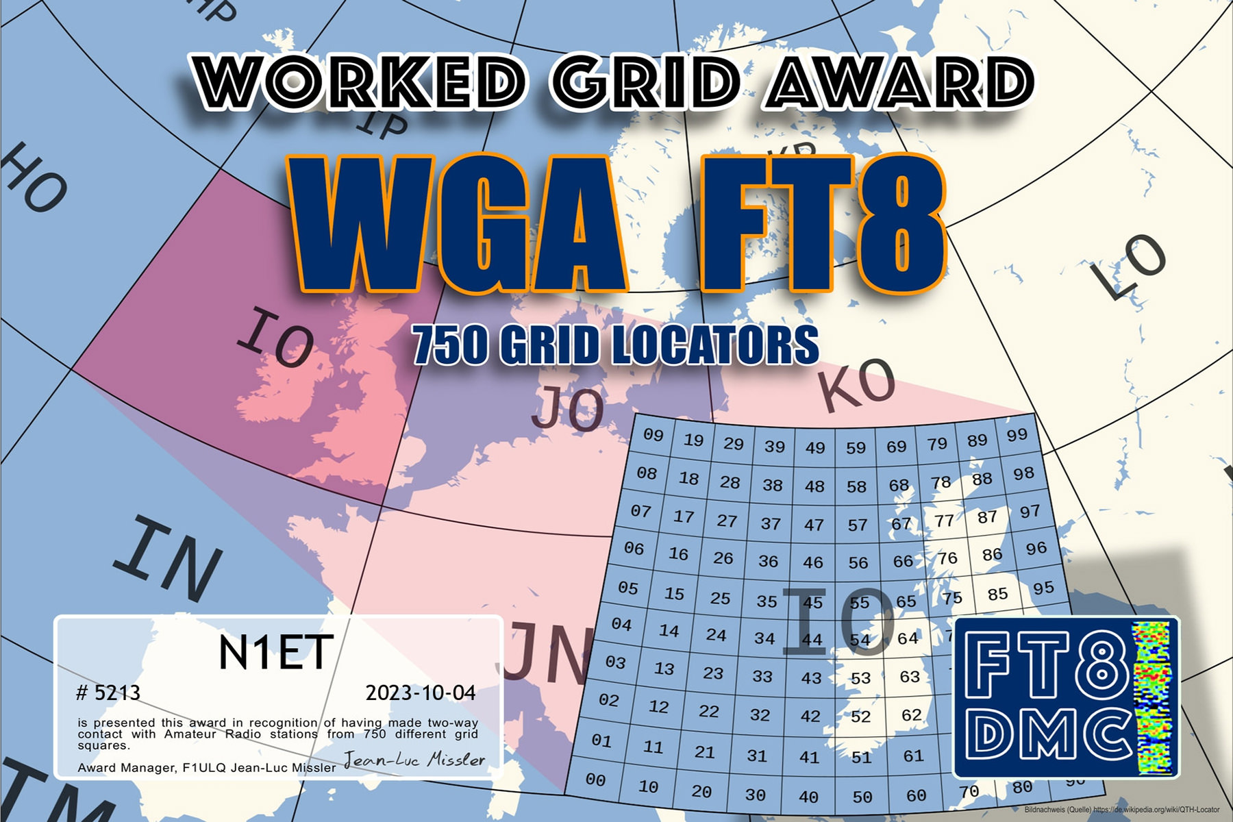 N1ET WGA 750 FT8DMC