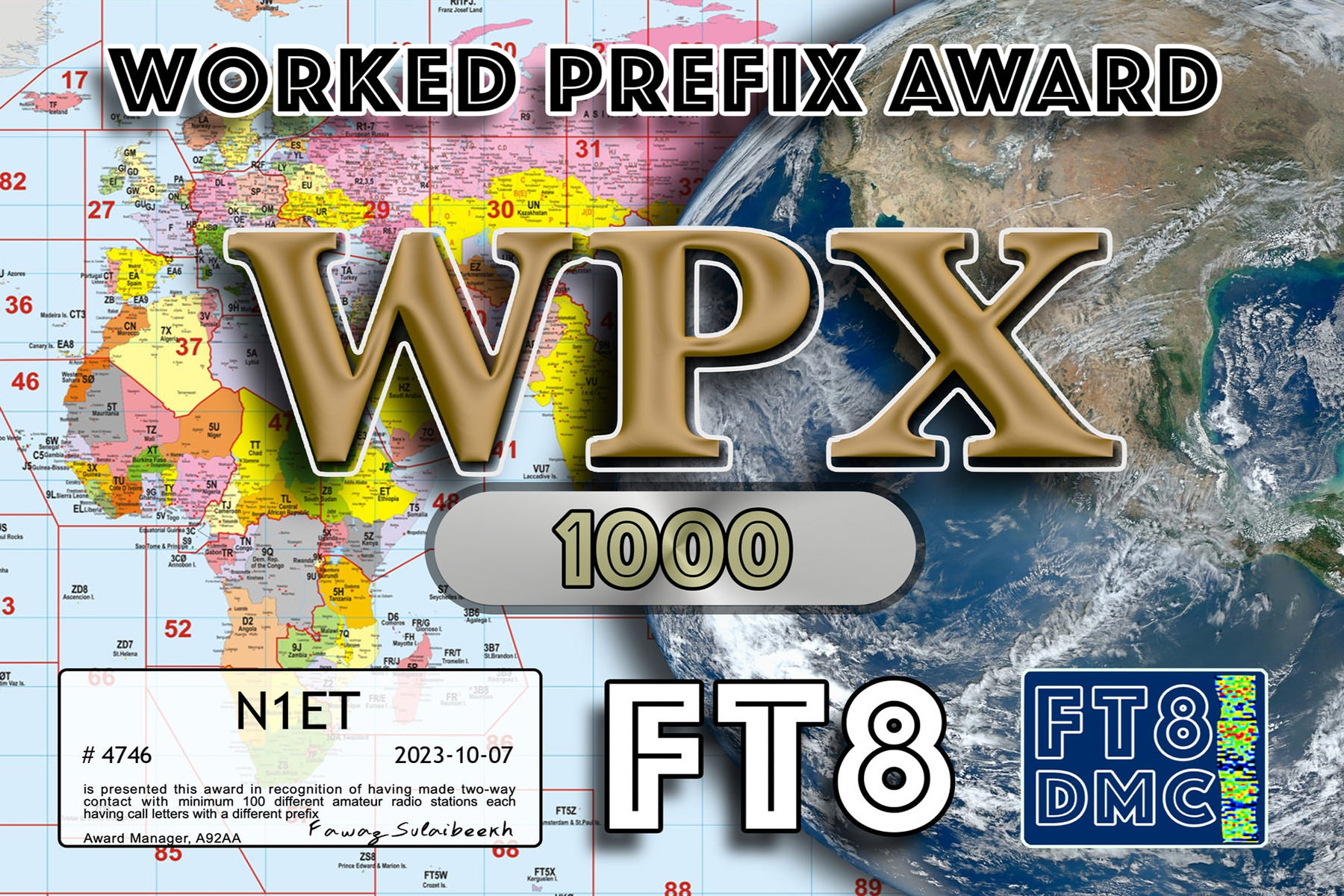 N1ET WPX 1000 FT8DMC